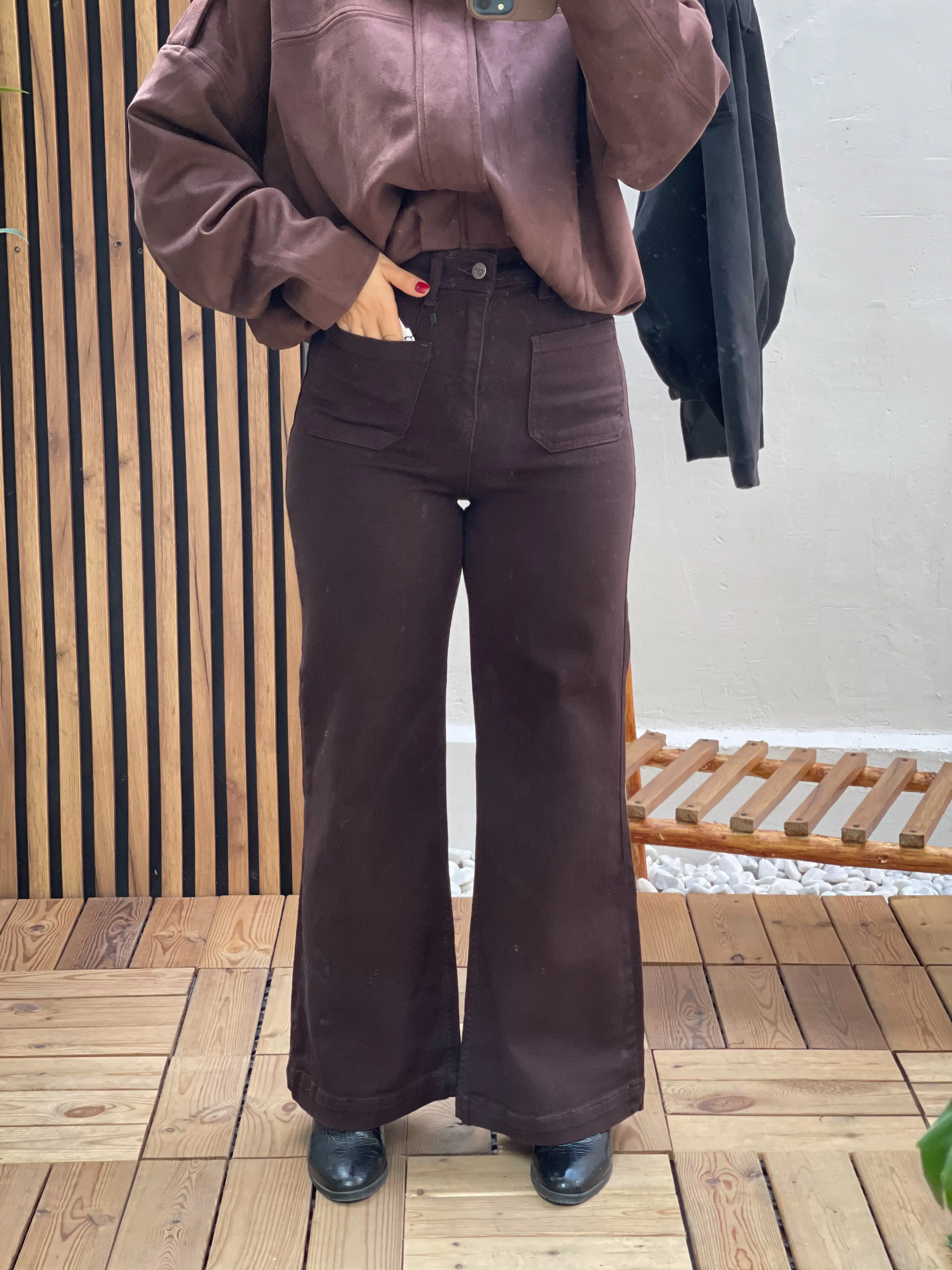 شلوار جین دو جیب طرح زارا